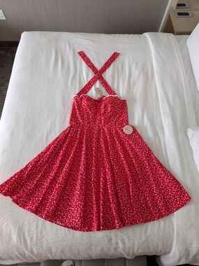 Timeless London Kimberley Dress – Red Ditsy Floral – NWT – US 12 / XL